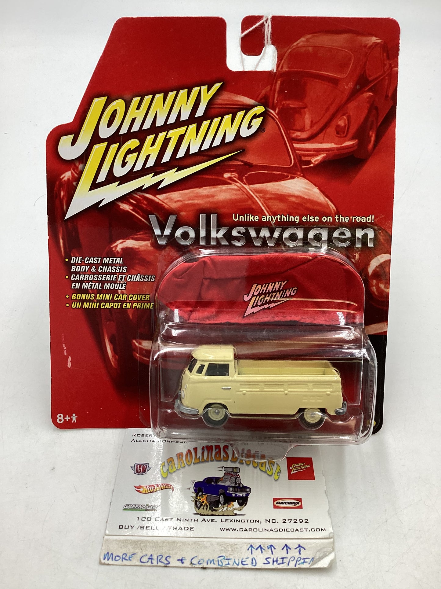 Johnny Lightning Volkswagen Series 1966 Type 2 Pickup Yellow 220B