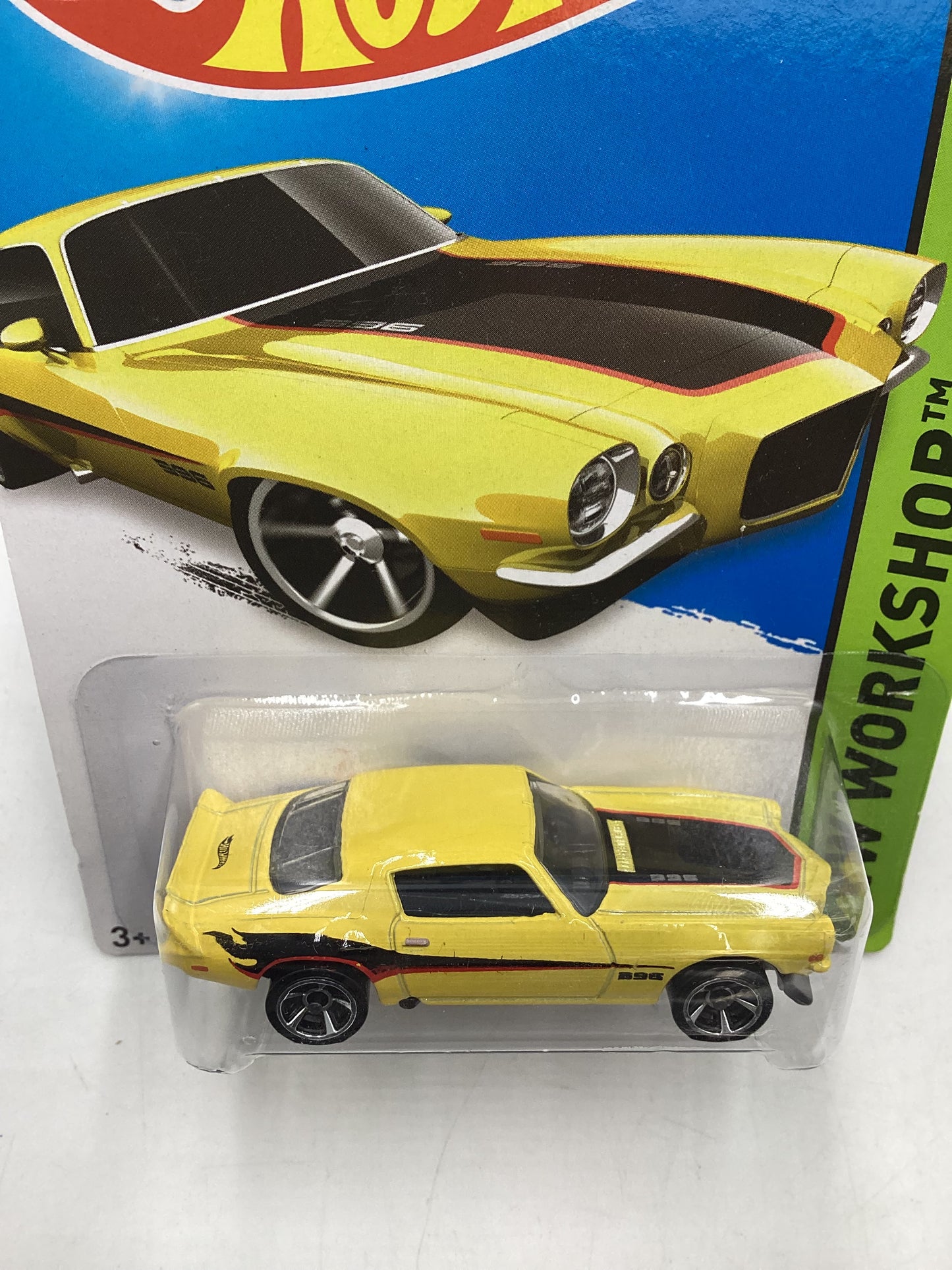 2014 Hot Wheels #231 Yellow 70 Camaro 2H