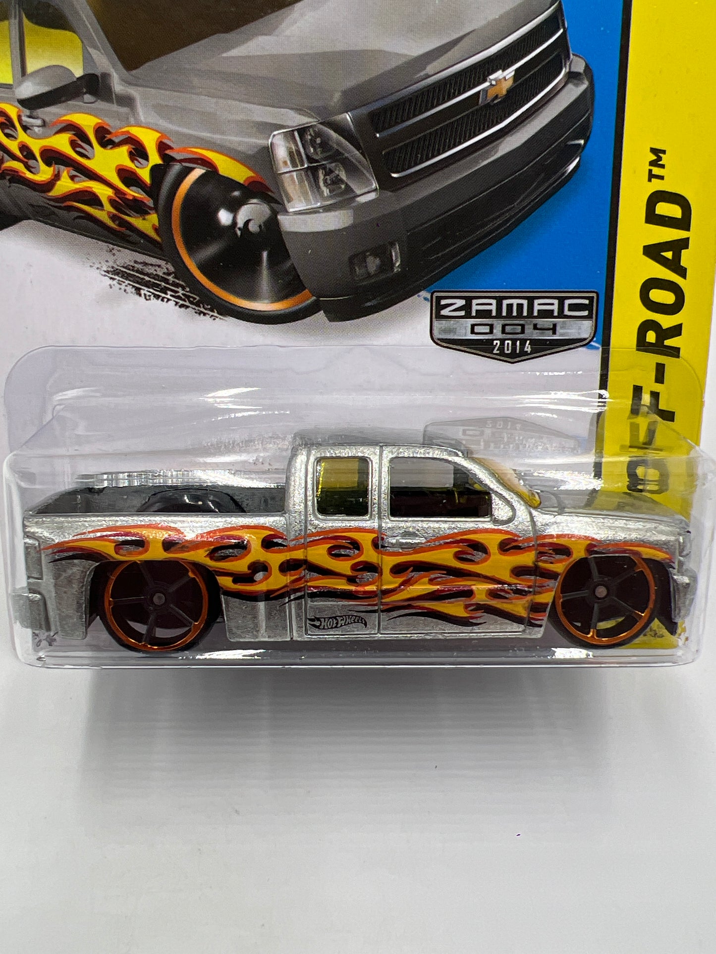 2014 Hot Wheels Walmart Exclusive Zamac 4 #132 Chevy Silverado W/Protector