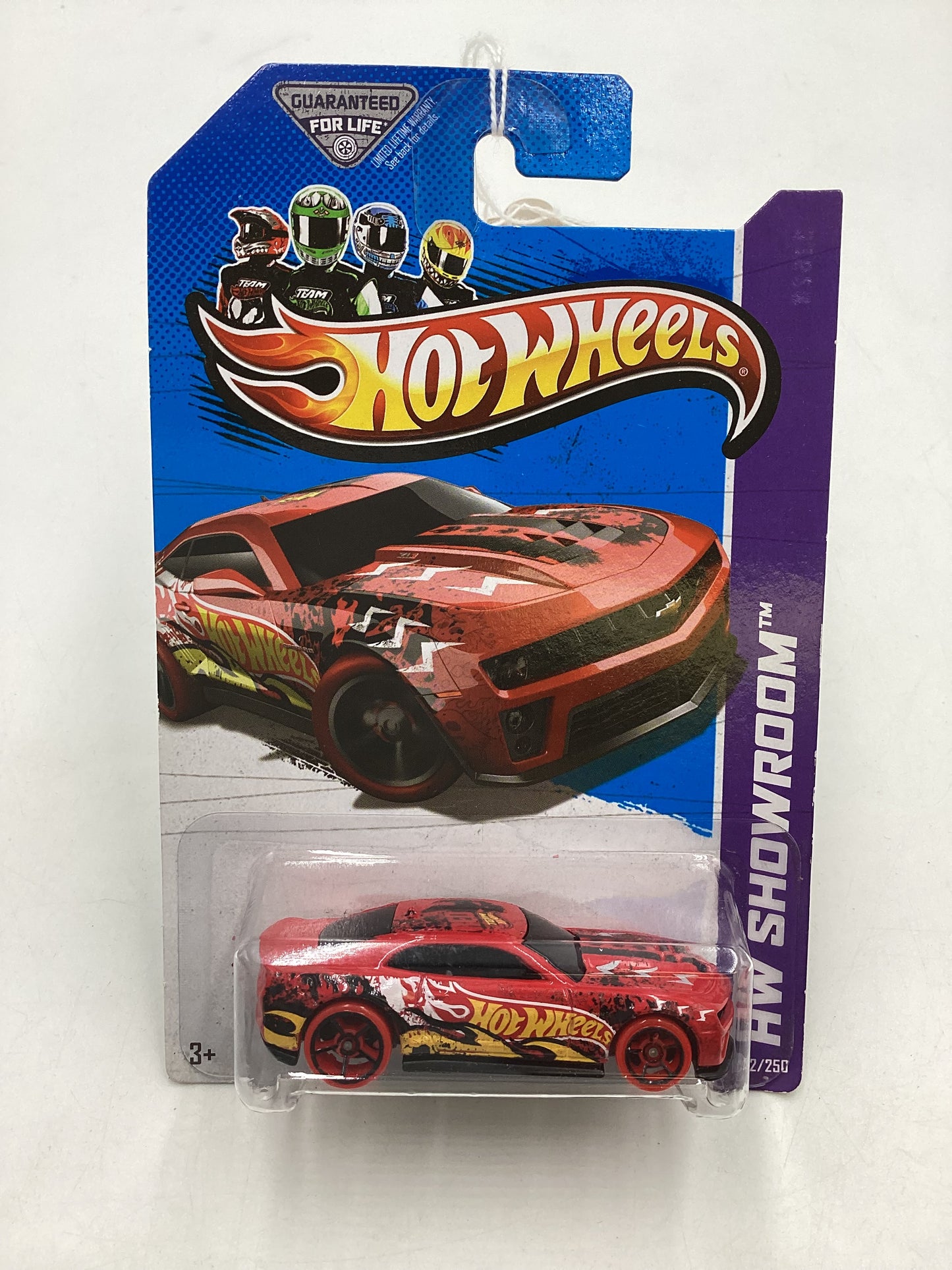 2013 Hot Wheels #192 12 Camaro ZL1 Red 3B