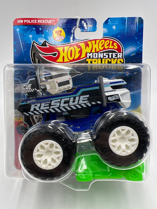 2026 Hot Wheels Monster Trucks Champion Crashers #8 HW Police Rescue 124E