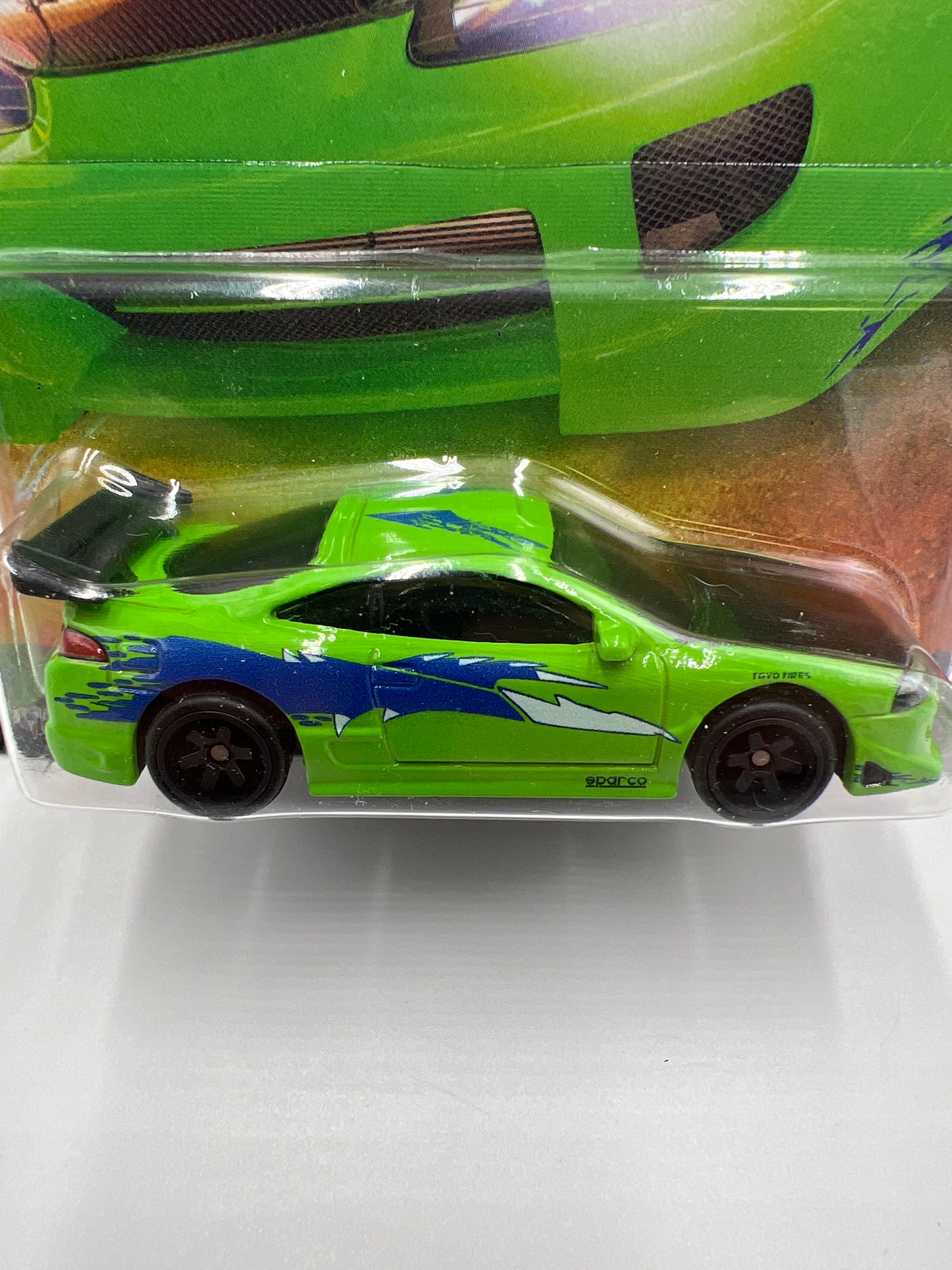 2023 Hot Wheels Fast & Furious #1 95 Mitsubishi Eclipse Green Bad Card 247B