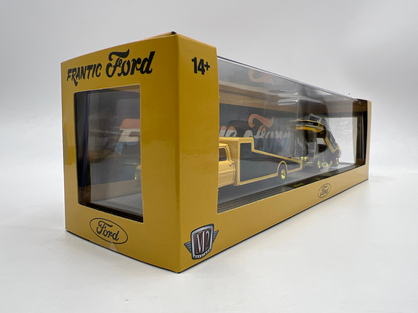 2025 M2 Machines Auto Haulers CHASE 1969 Ford F-350 & Mustang Funny Car Frantic Ford S44