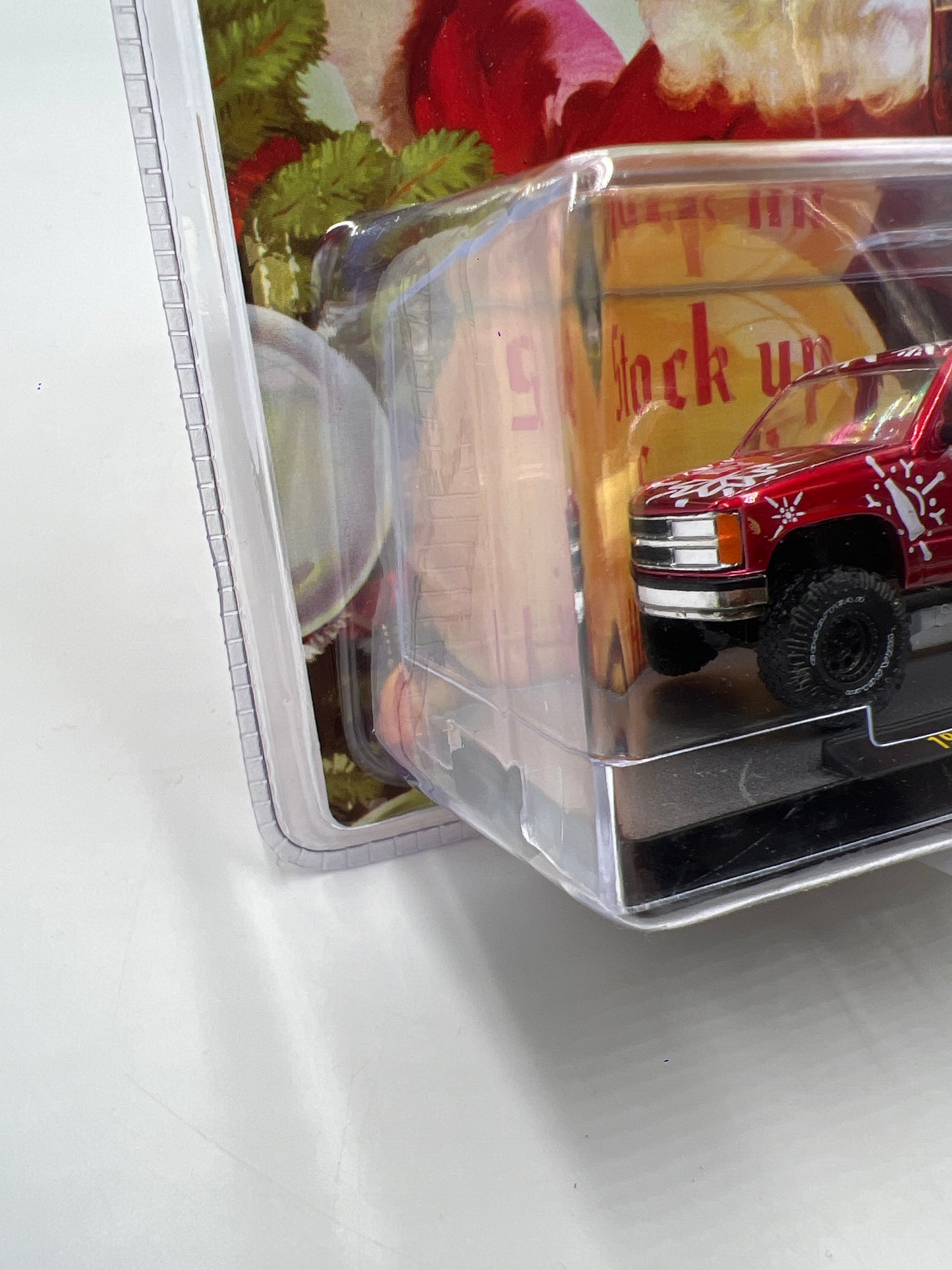 2024 M2 Machines Holiday Coca Cola 1993 Chevrolet Silverado 1500 4x4 Red SK09