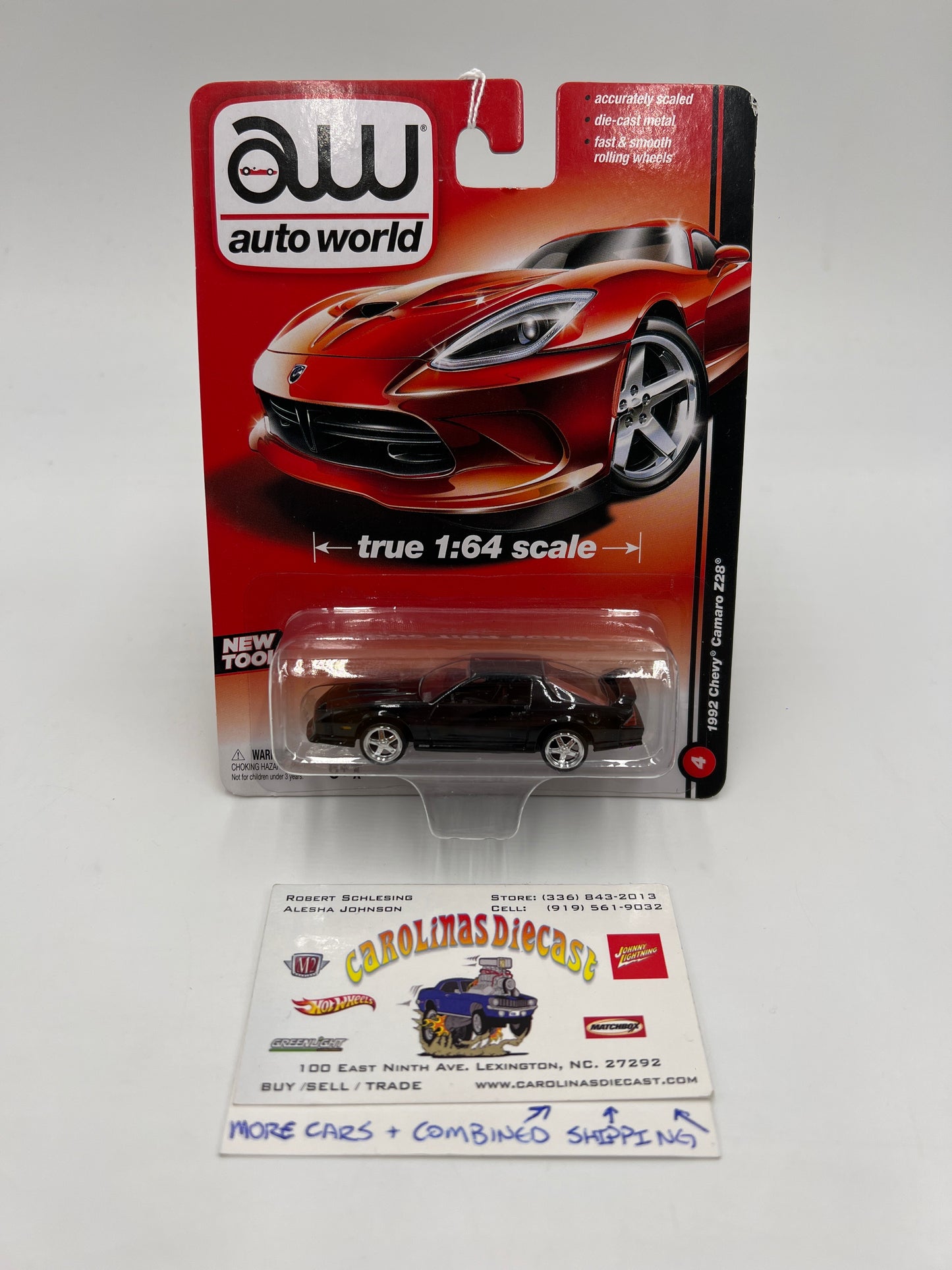 Auto World #4 1992 Chevy Camaro Z28 Black