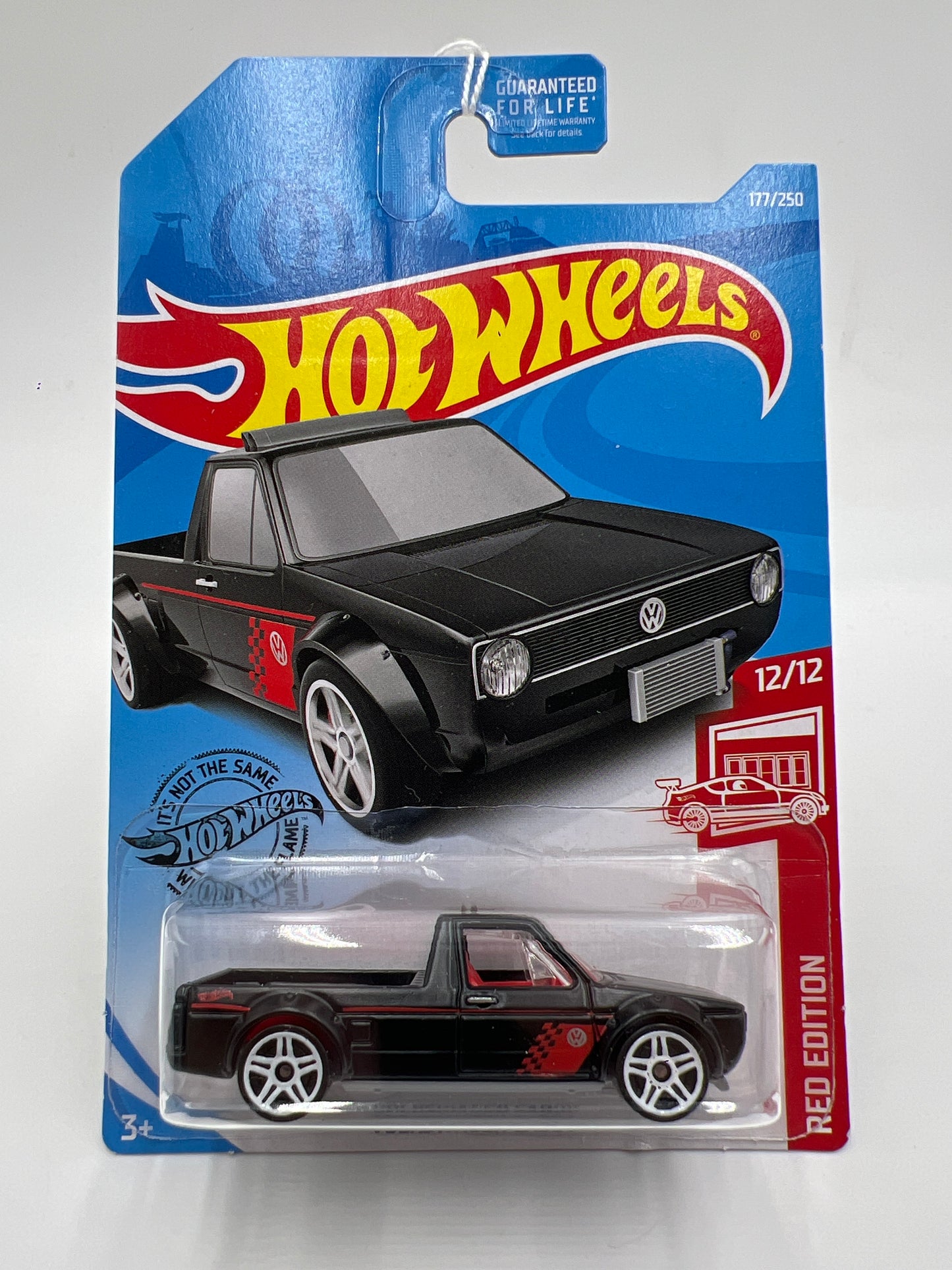 2019 Hot Wheels Target Exclusive Red Edition #177 Volkswagen Caddy Black 144E