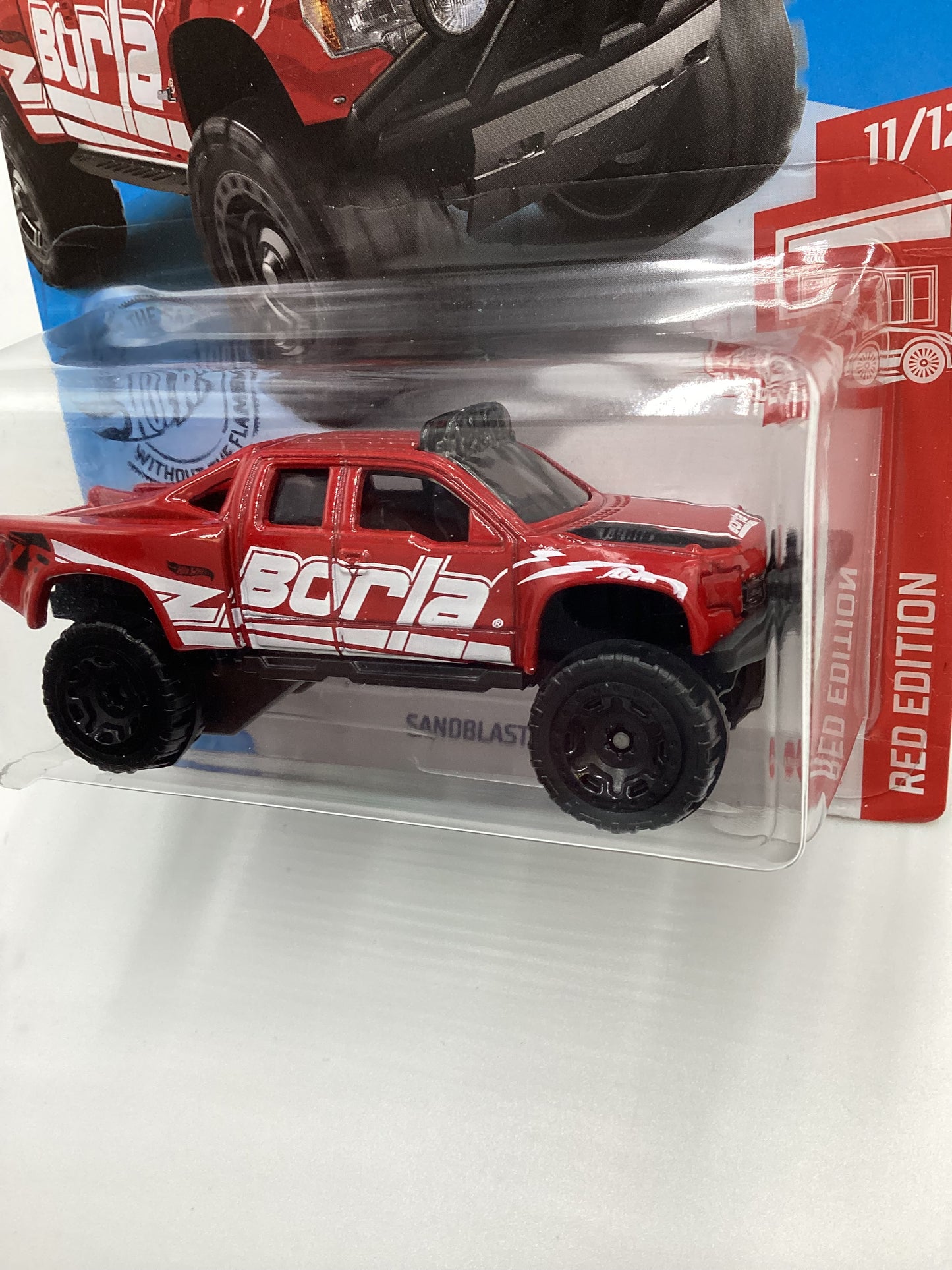 2020 Hot wheels Target Red edition #215 Sandblaster Red (Cracked Blister)