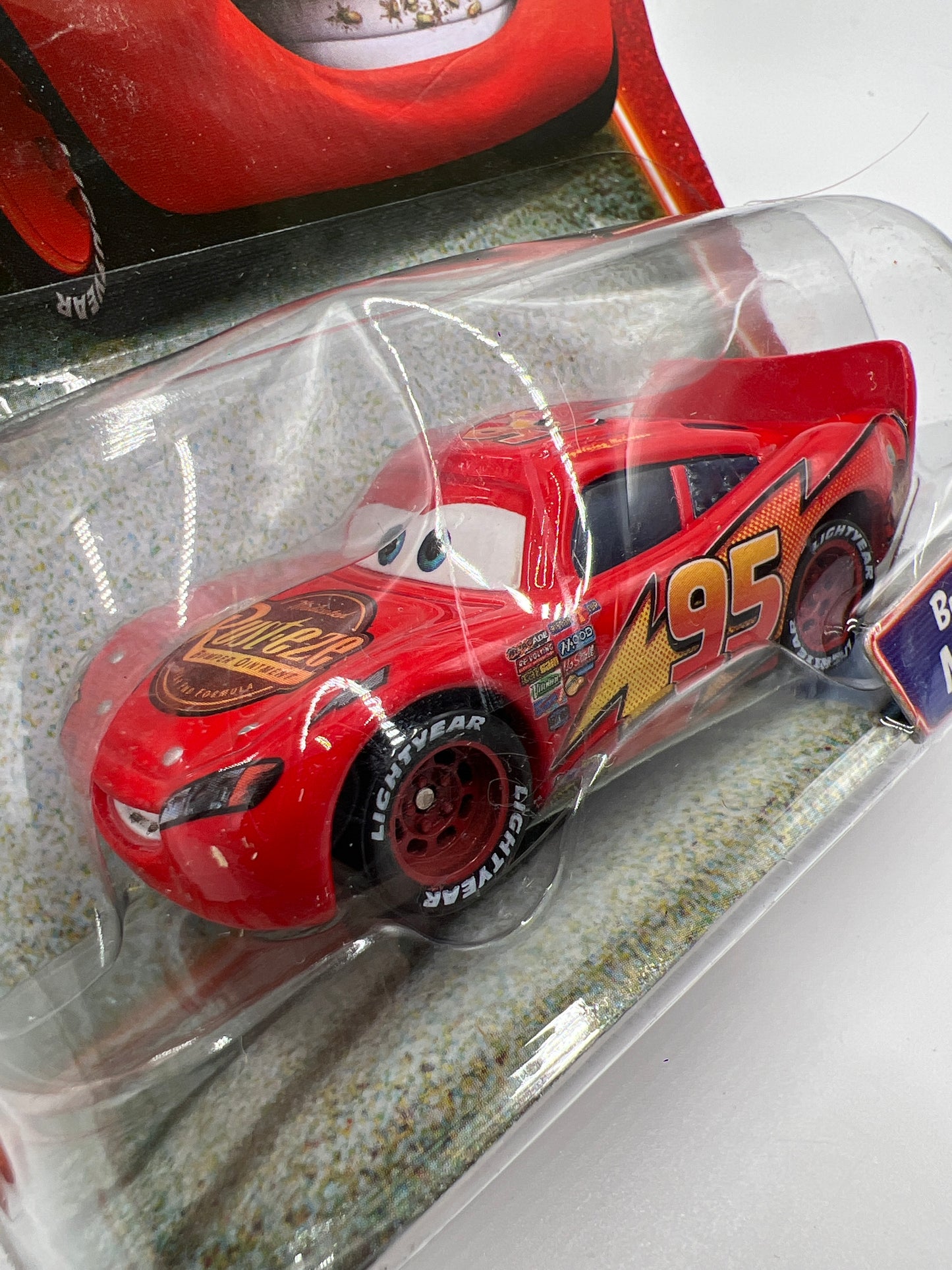Disney Pixar Cars Supercharged Bug Mouth McQueen Red 137E