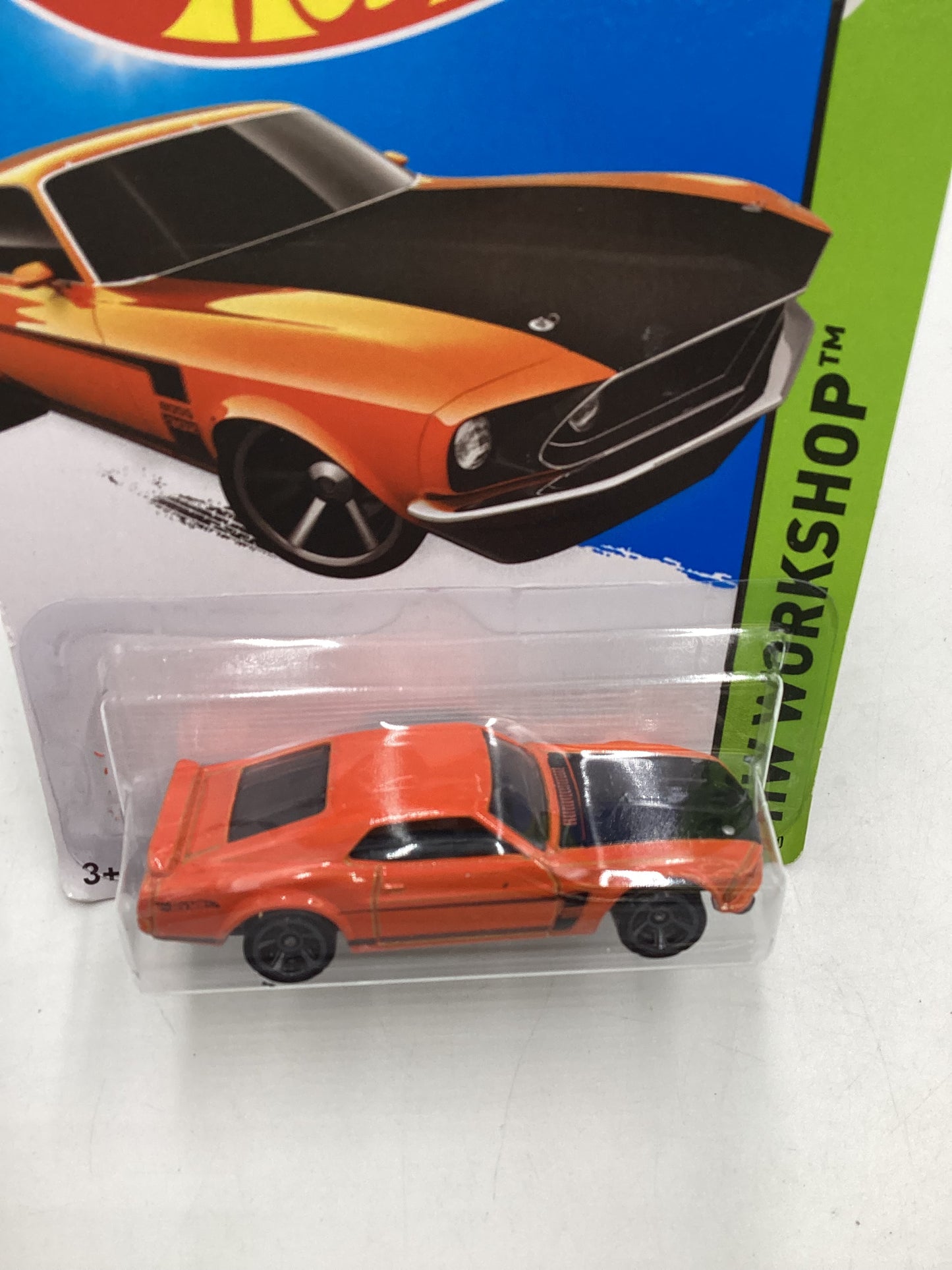 2015 Hot Wheels Workshop #195 69 Ford Mustang Boss 302 24H