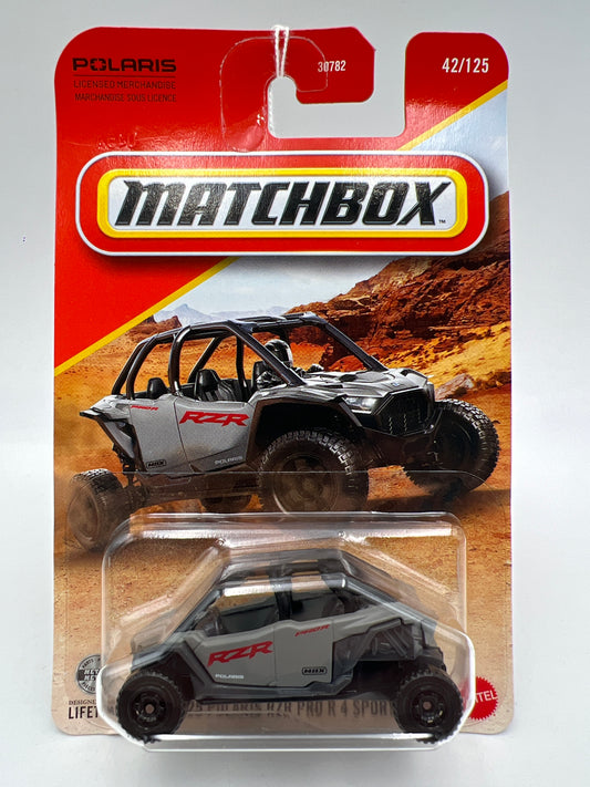 2026 Matchbox #42 2025 Polaris RZR Pro R 4 Sport Gray 212B