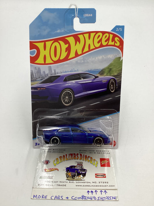 Hot Wheels Walmart Exclusive Luxury Sedans #2 Lamborghini Estoque Blue 154i