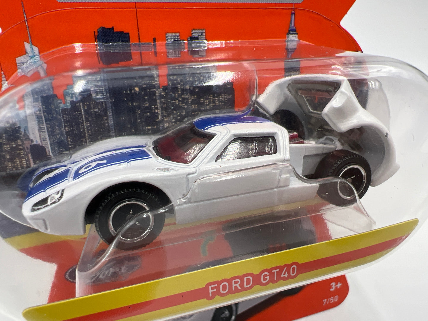 Matchbox Moving Parts #7 Ford GT40 White 163D
