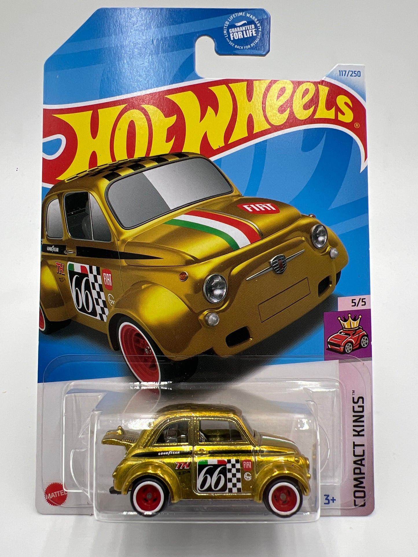 2024 Hot Wheels ERROR Super Treasure Hunt #117 60s Fiat 500D Modificado W/Protector