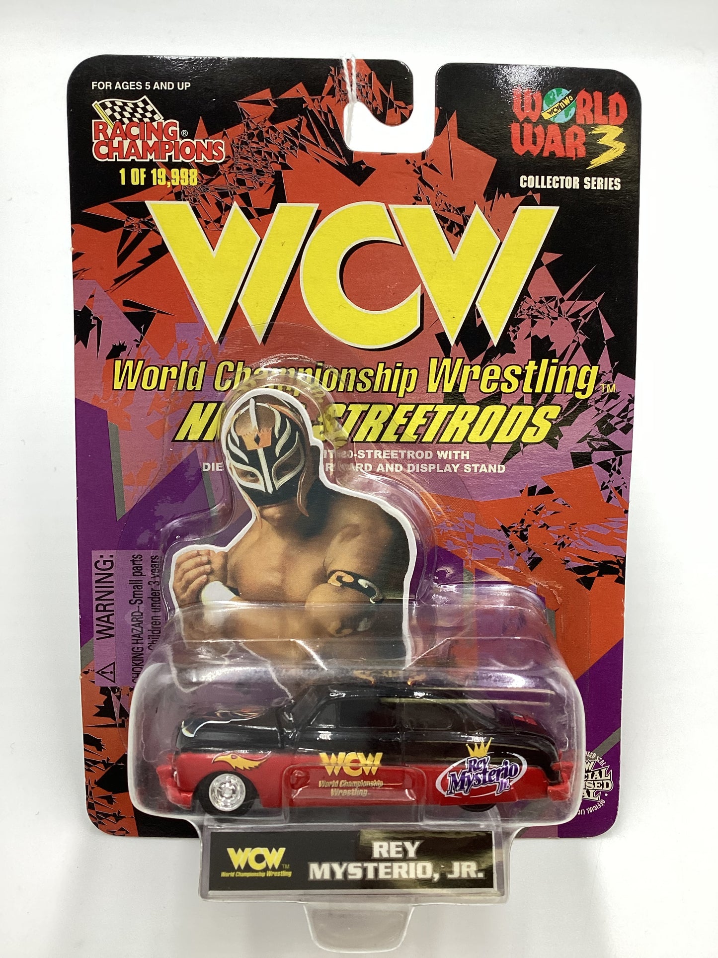 Racing Champions WCW Nitro Streetrods Rey Mysterio Jr 49 Custom Merc Black/Red SR