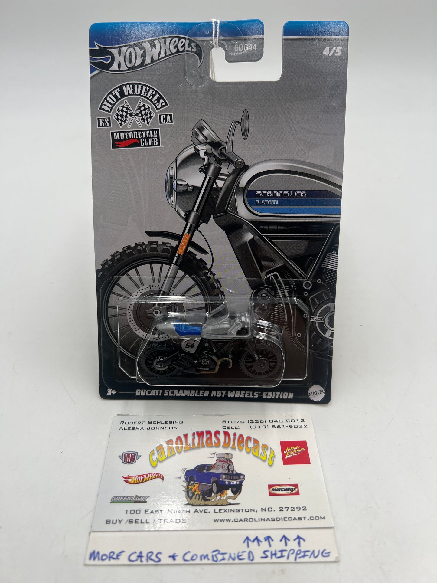 2024 Hot Wheels Themed Auto Motorcycle Club #4 Ducati Scrambler Hot Wheels Edition 159E