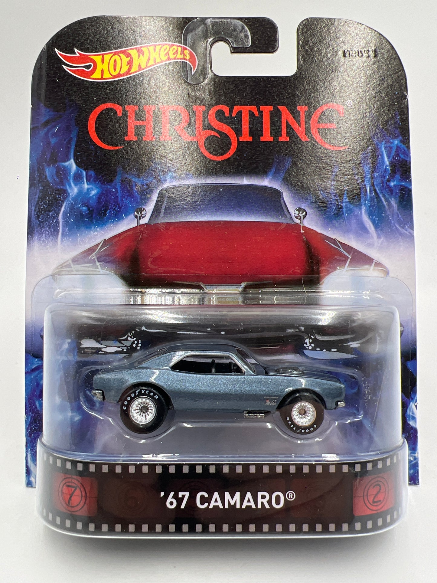 Hot Wheels Premium Retro Entertainment Christine 67 Camaro Blue W/Protector