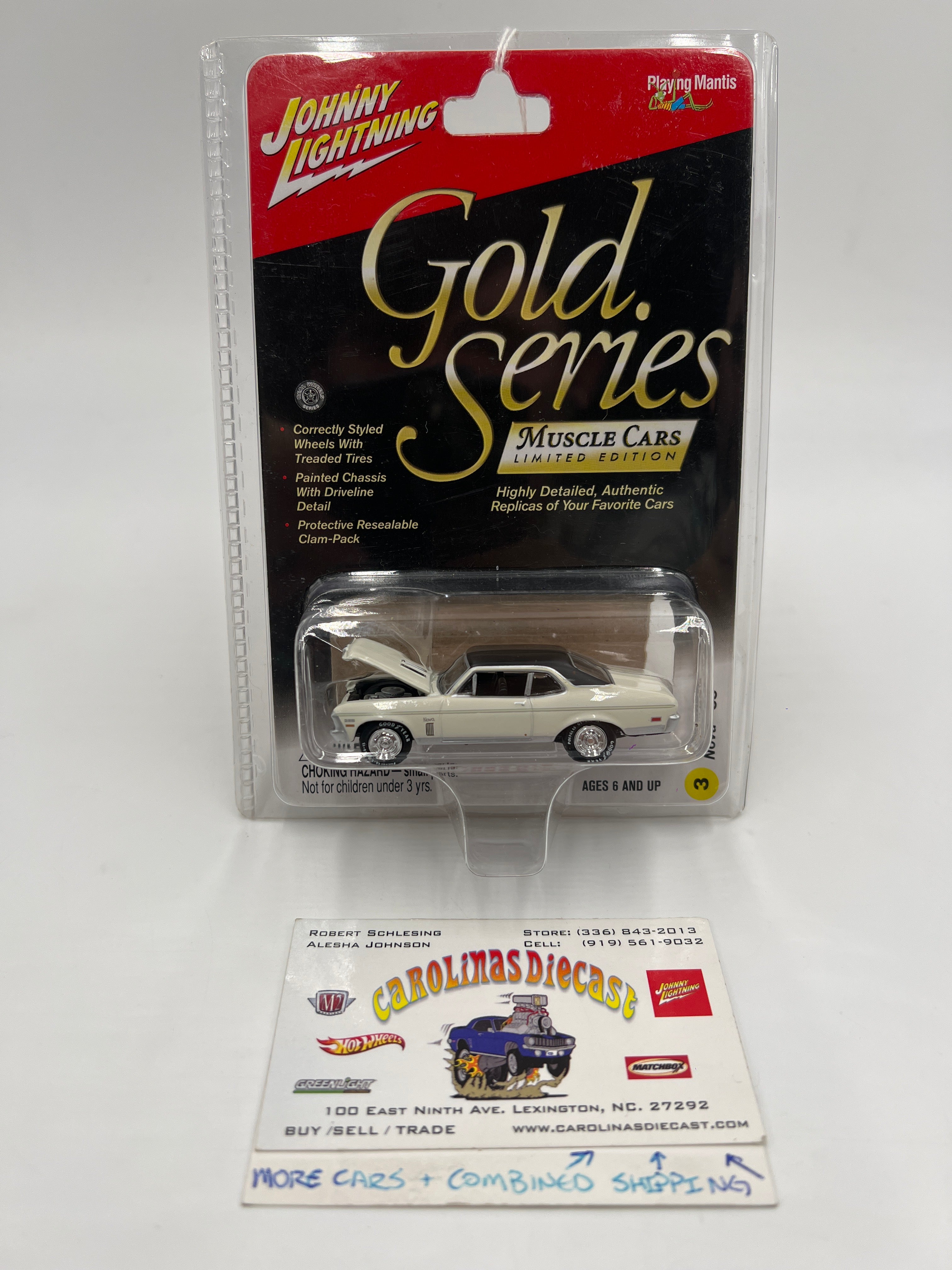 Johnny Lightning Gold Series Muscle Cars #3 1970 Chevy Nova SS