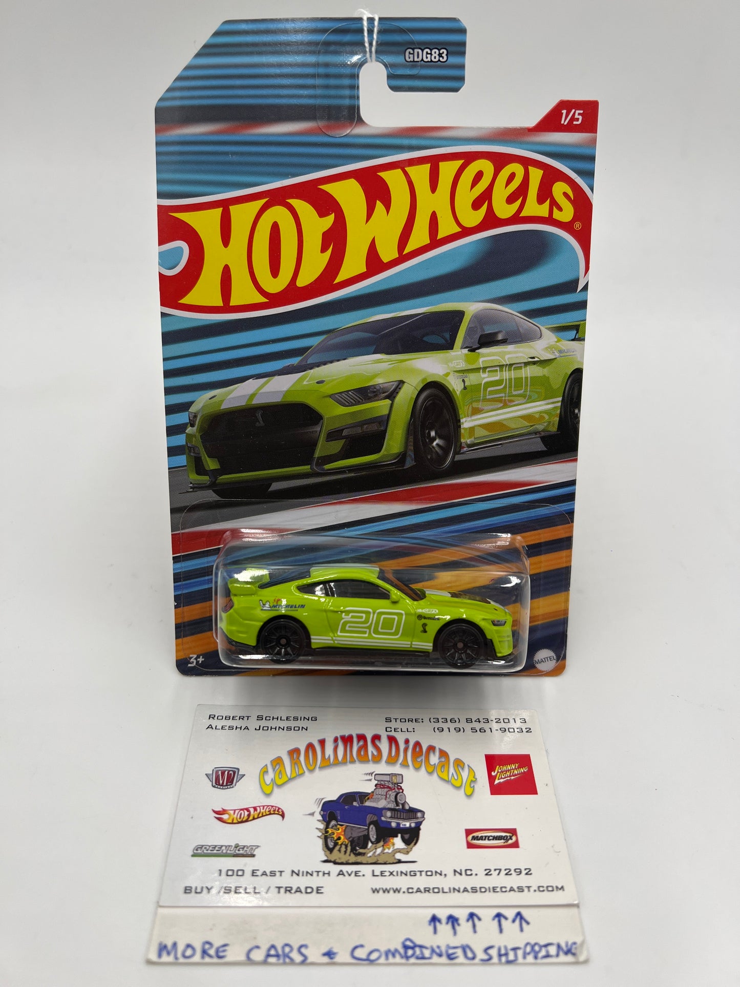 2022 Hot Wheels Racing Circuit #1 2020 Ford Mustang Shelby GT500 Green Walmart Exclusive 157B