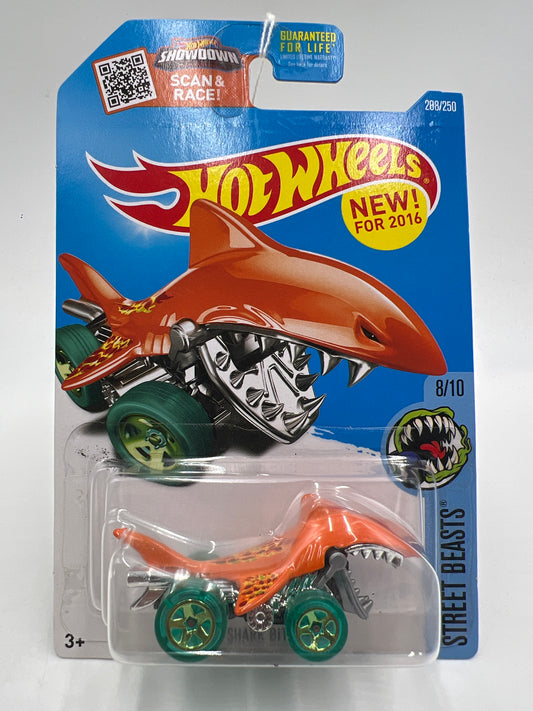 2016 Hot Wheels Street Beasts #208 Shark Bite Orange 115C