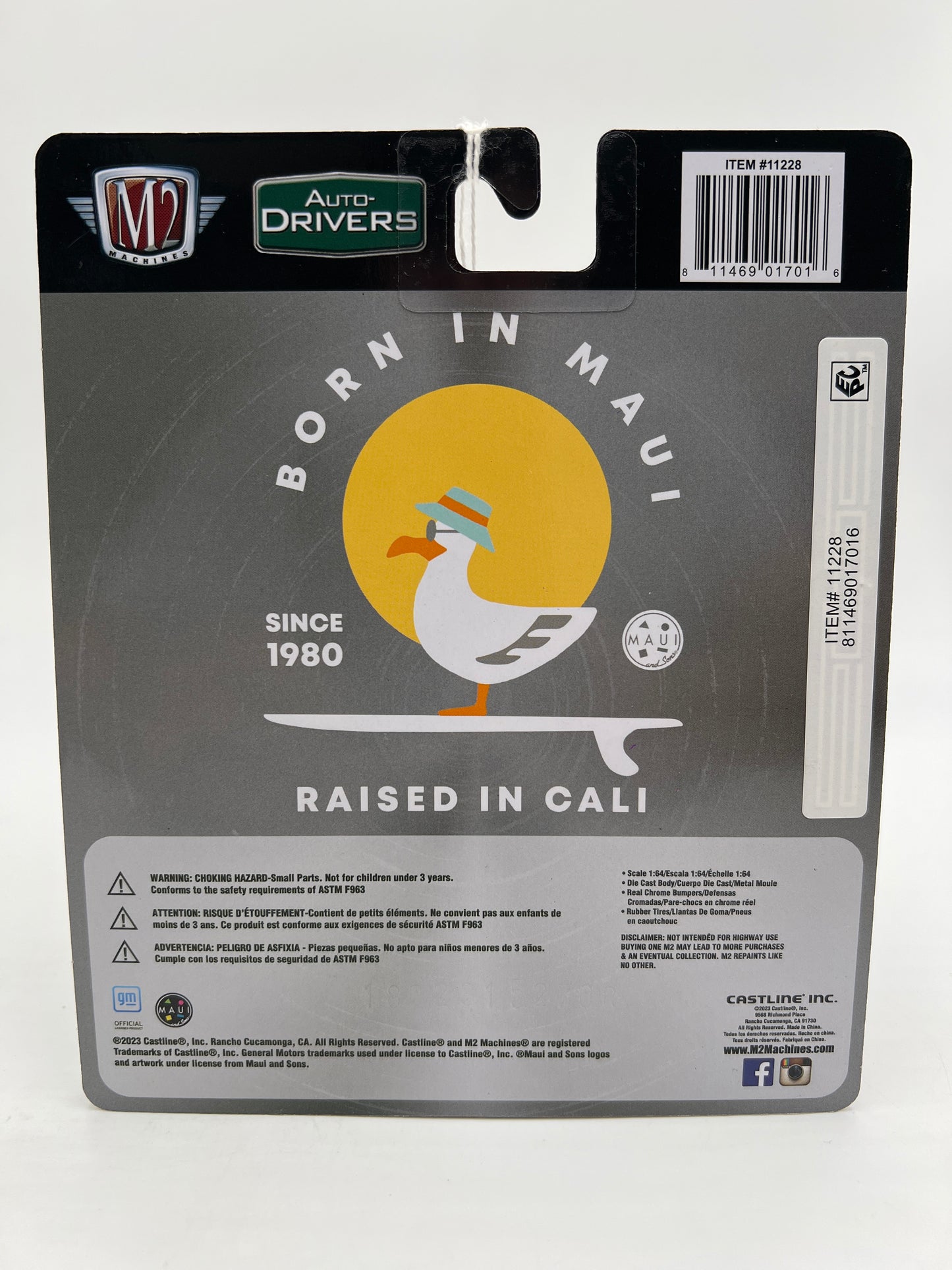 M2 Machines Auto-Drivers CHASE Maui And Sons 1958 Chevrolet Apache Stepside Gray R104