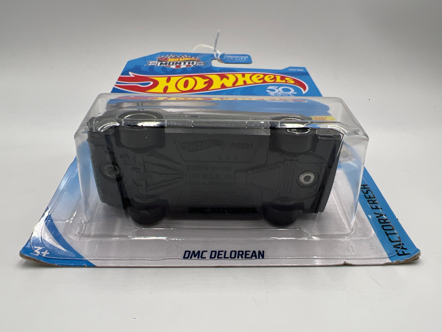 2018 Hot Wheels Factory Fresh #270 Month Card DMC Delorean Gray 59C