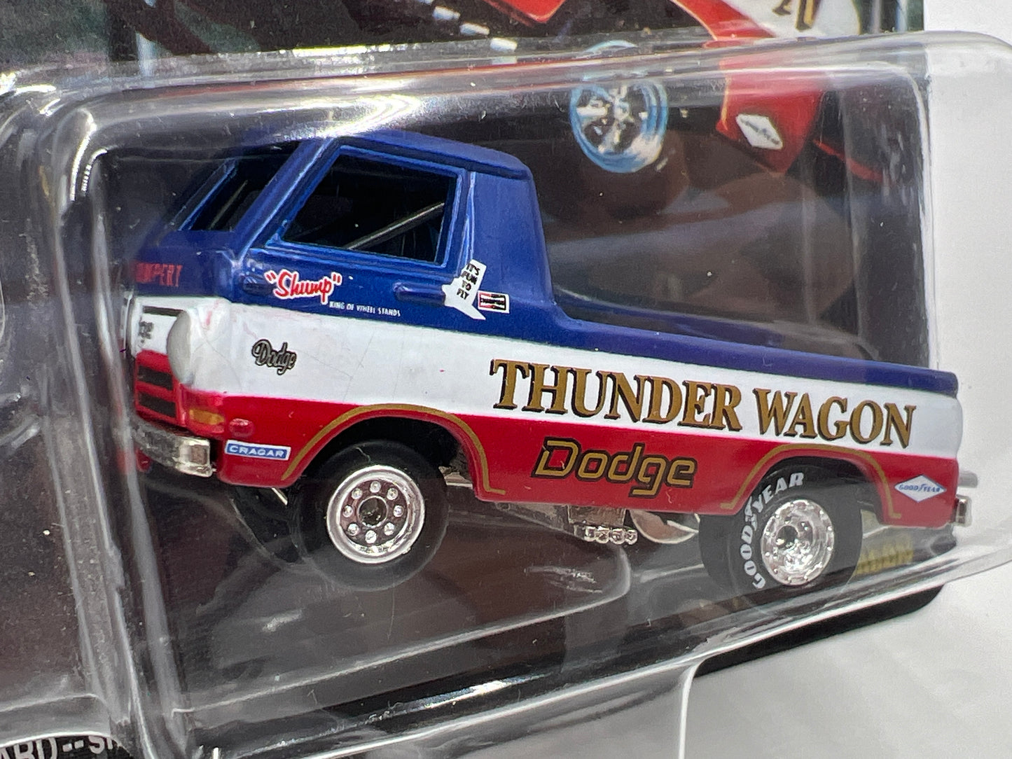 Johnny Lightning SIGNED Show Stoppers GE Shumperts Dodge Thunder Wagon #1