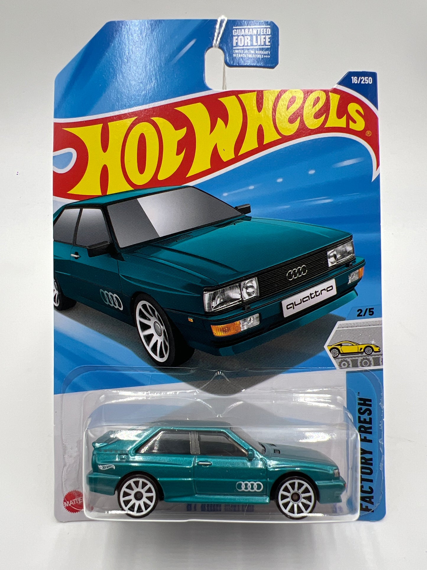 2025 Hot Wheels B Case #16 87 Audi Quattro Teal 108A