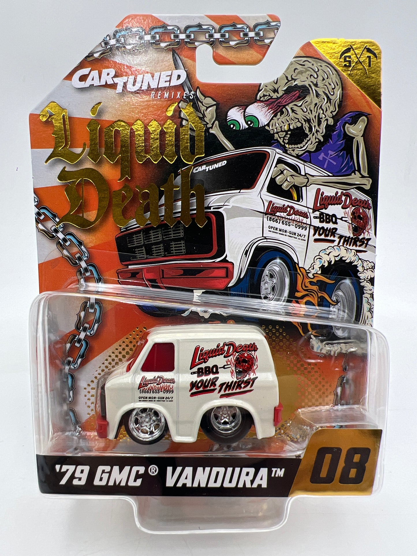 MGA Car Tuned Remixes Liquid Death Series 1 Complete Set Of 8