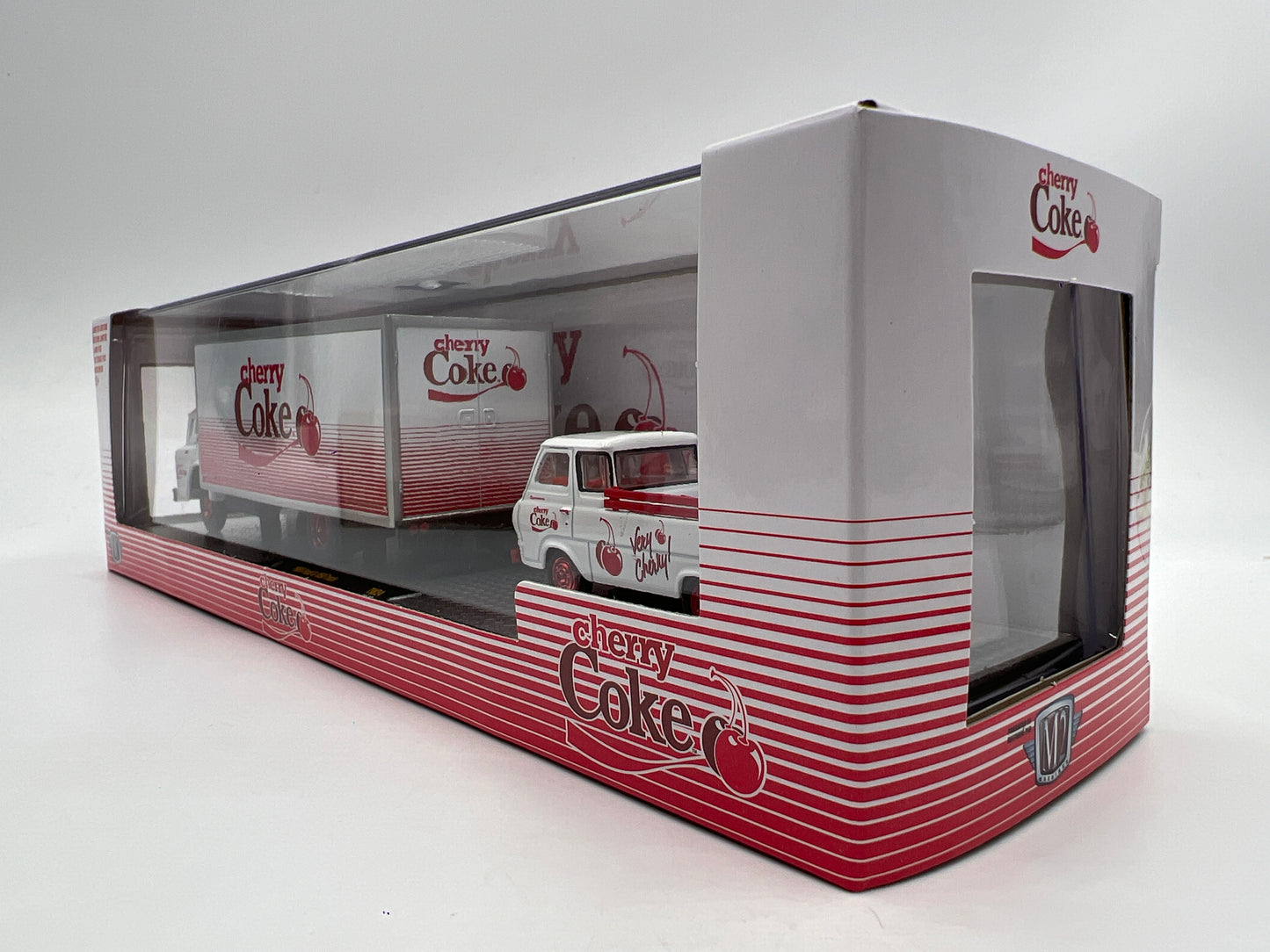 M2 Machines Auto Haulers CHASE Cherry Coke 1956 Ford C-950 Truck & 1964 Ford Econoline Truck TW24
