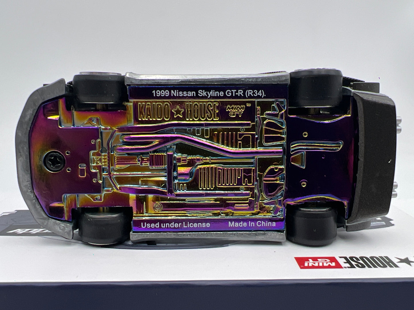 Mini GT Kaido House #222 CHASE Nissan Skyline GT-R R34 Kaido Works Carbon V2 GReddy