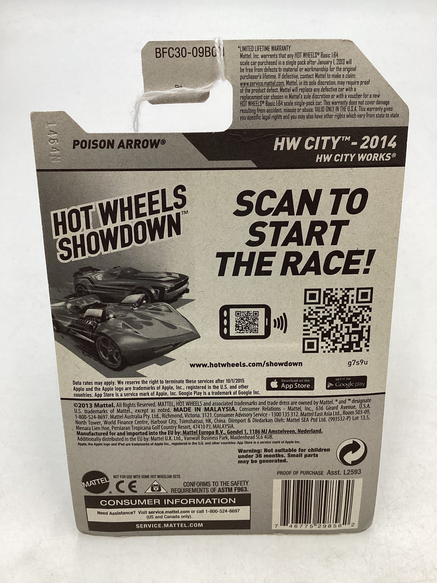 2014 Hot Wheels Treasure Hunt #4 Poison Arrow Red 277P