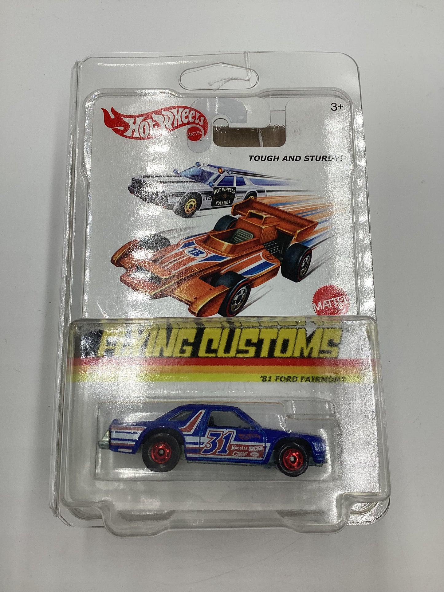 Hot Wheels Flying Customs 81 Ford Fairmont Blue with protector