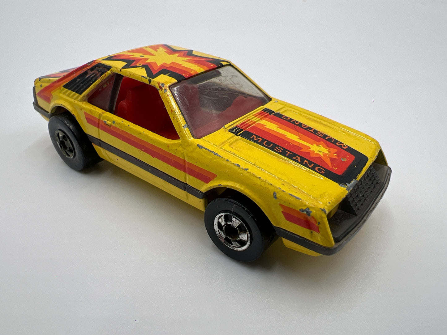 1979 Hot Wheels Blackwall Turbo Mustang Custom Yellow Loose