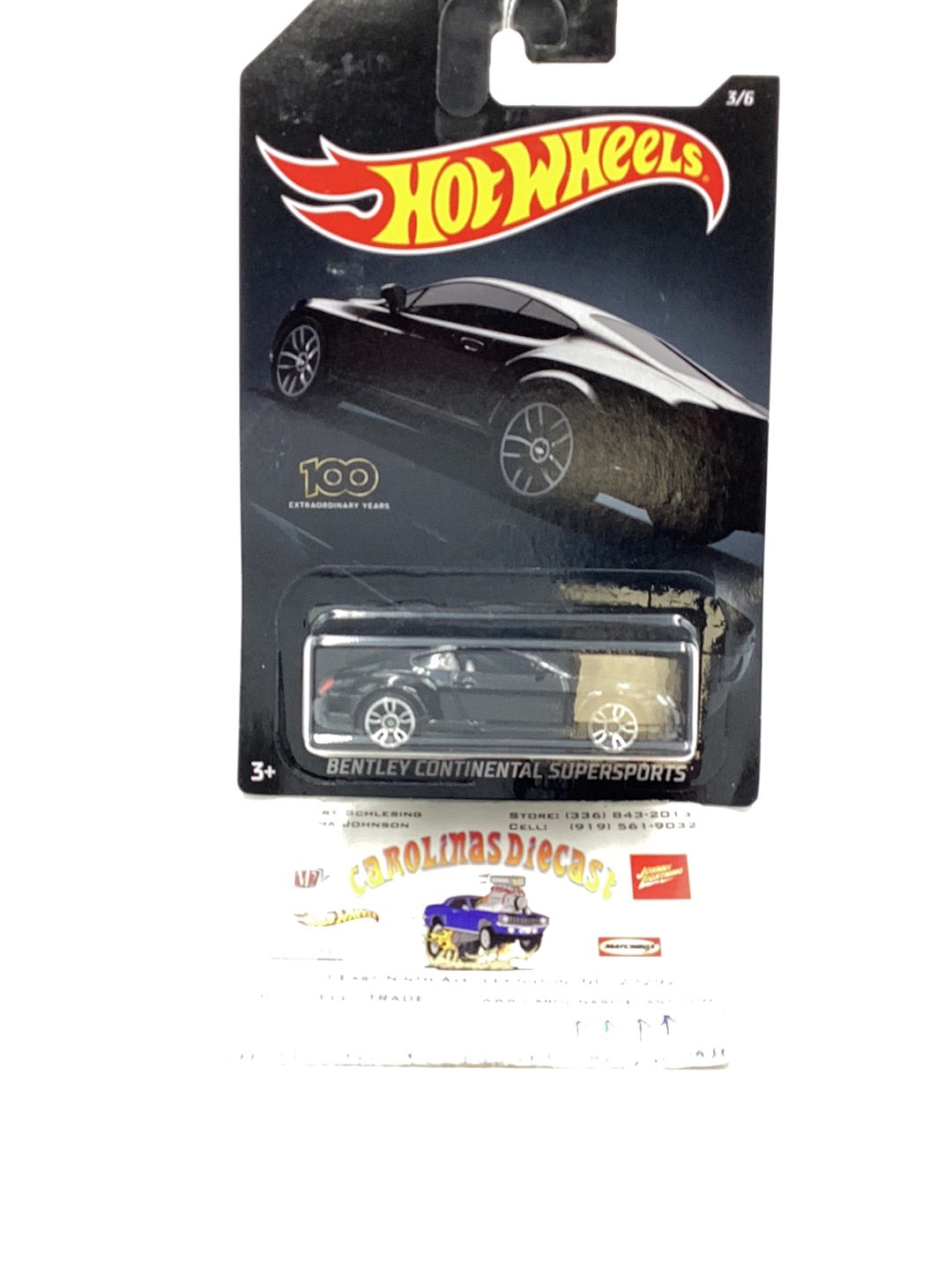 Hot wheels Exotic series 3/6 Bentley Continental Supersports 151F