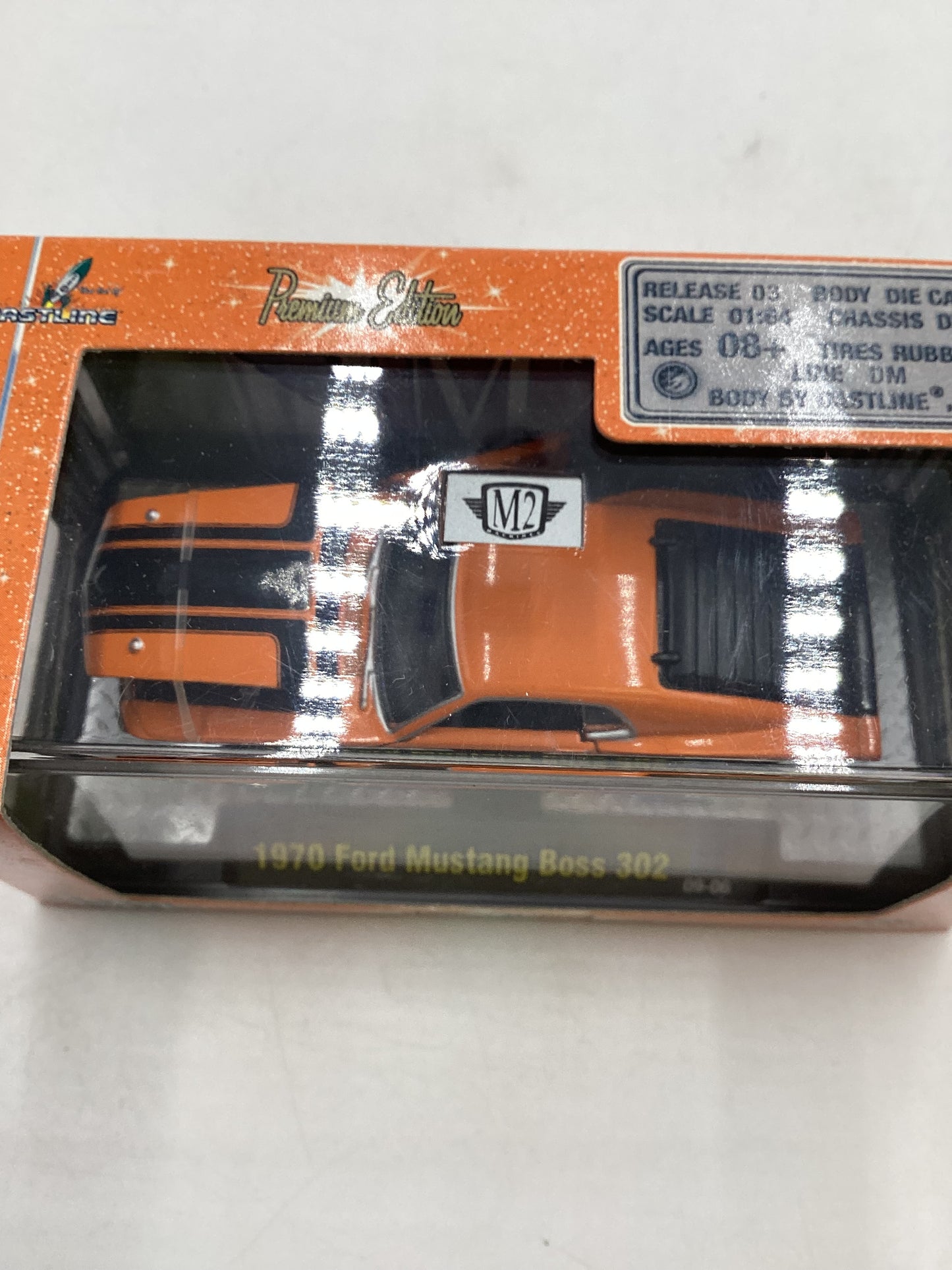 M2 Machines Premium Edition 1970 Ford Mustang Boss 302 Orange 09-06
