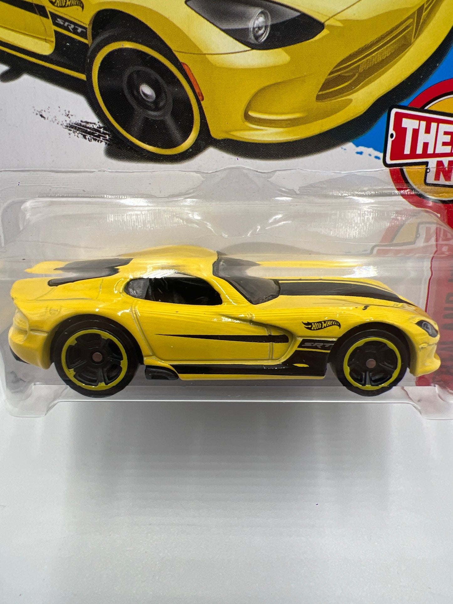 2017 Hot Wheels Then And Now #199 2013 SRT Viper Yellow 50B