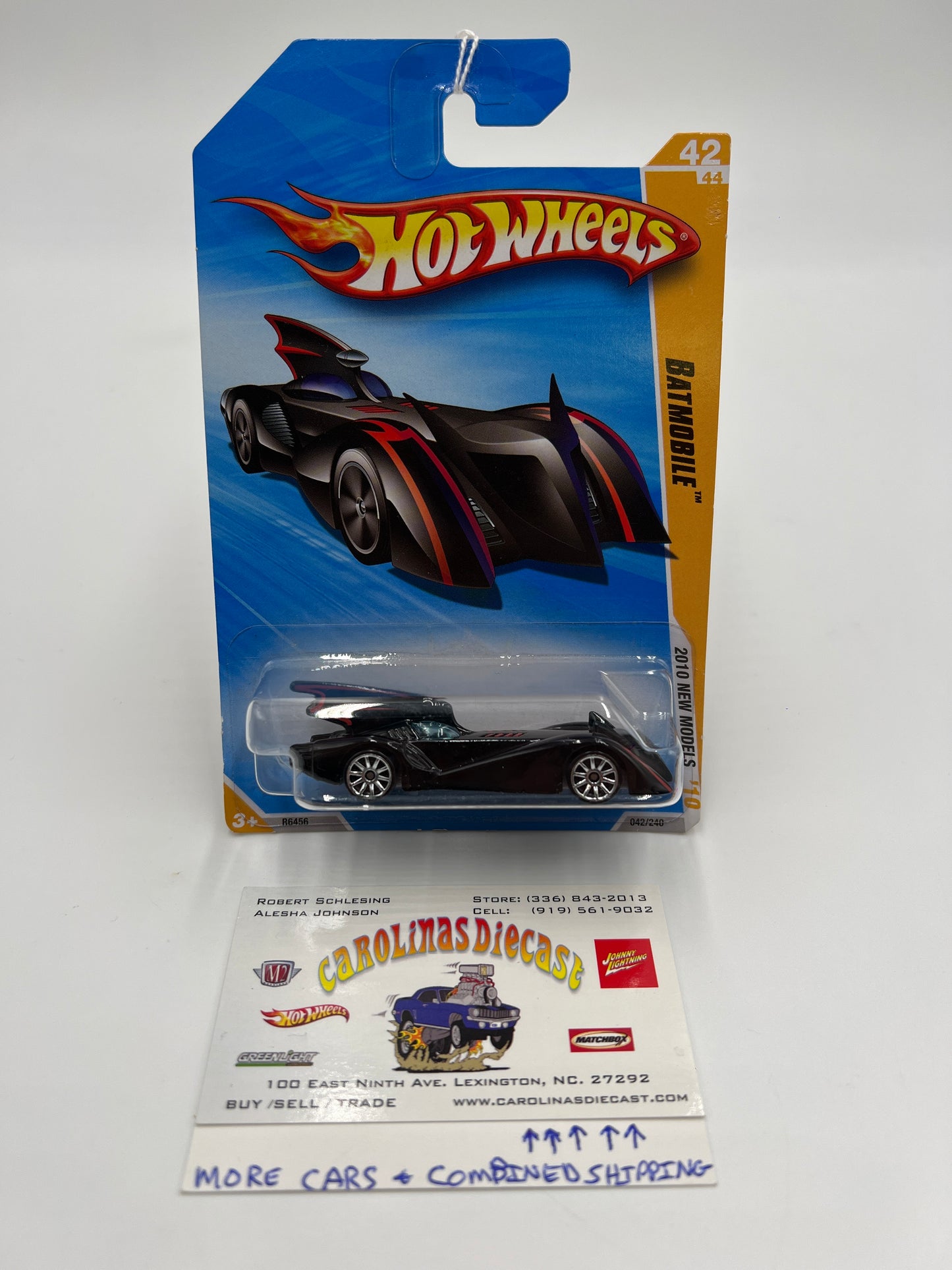 2010 Hot Wheels #42 Batmobile Black 120C