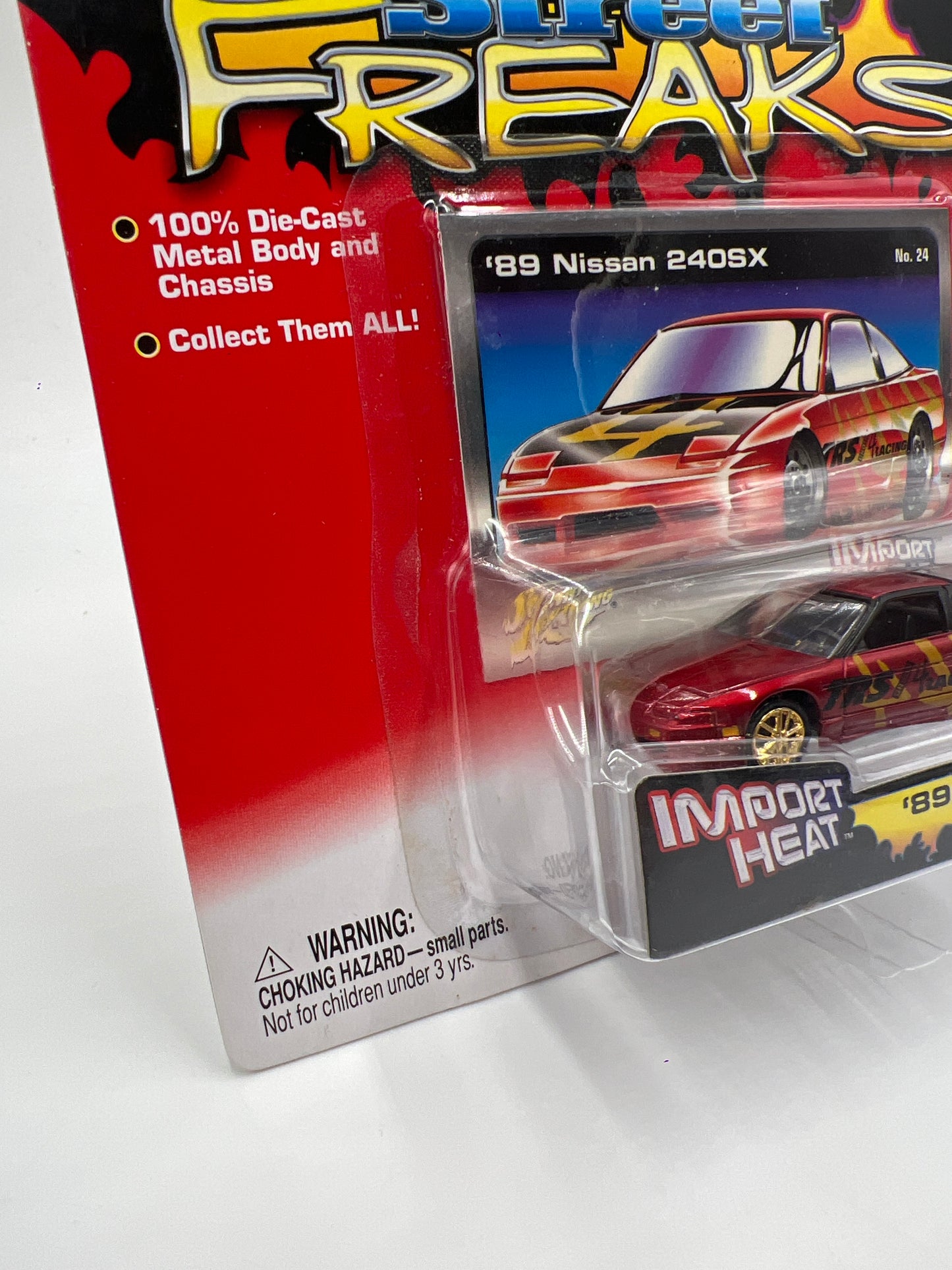 Johnny Lightning Street Freaks Import Heat #24 89 Nissan 240SX Red/Gold 185A