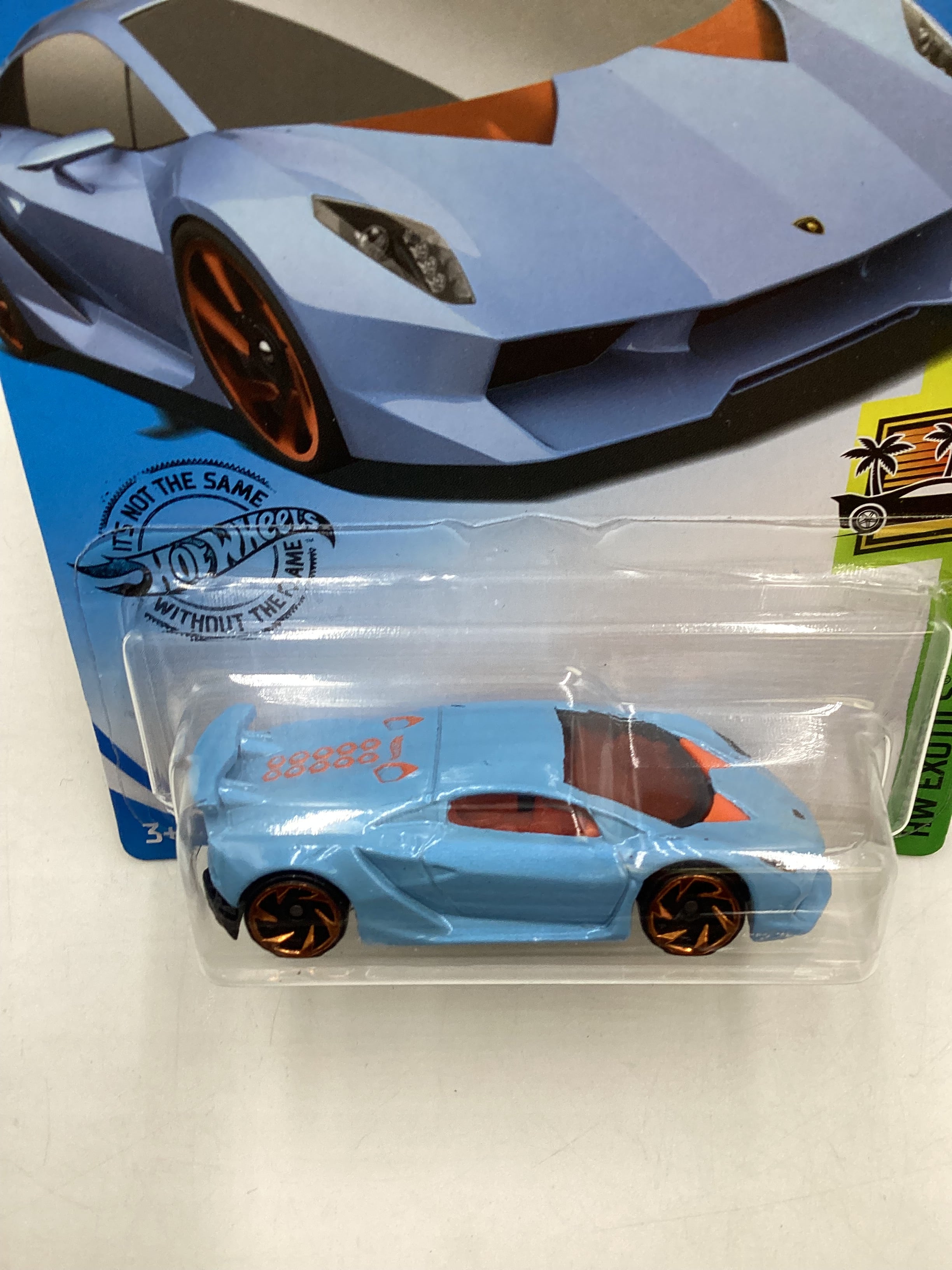 2020 Hot Wheels #164 Lamborghini Sesto Elemento Light Blue 102B