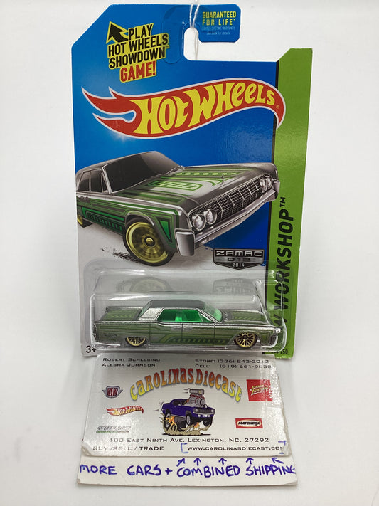 2014 Hot Wheels Zamac 012 #208 64 Lincoln Continental Walmart Exclusive 143B