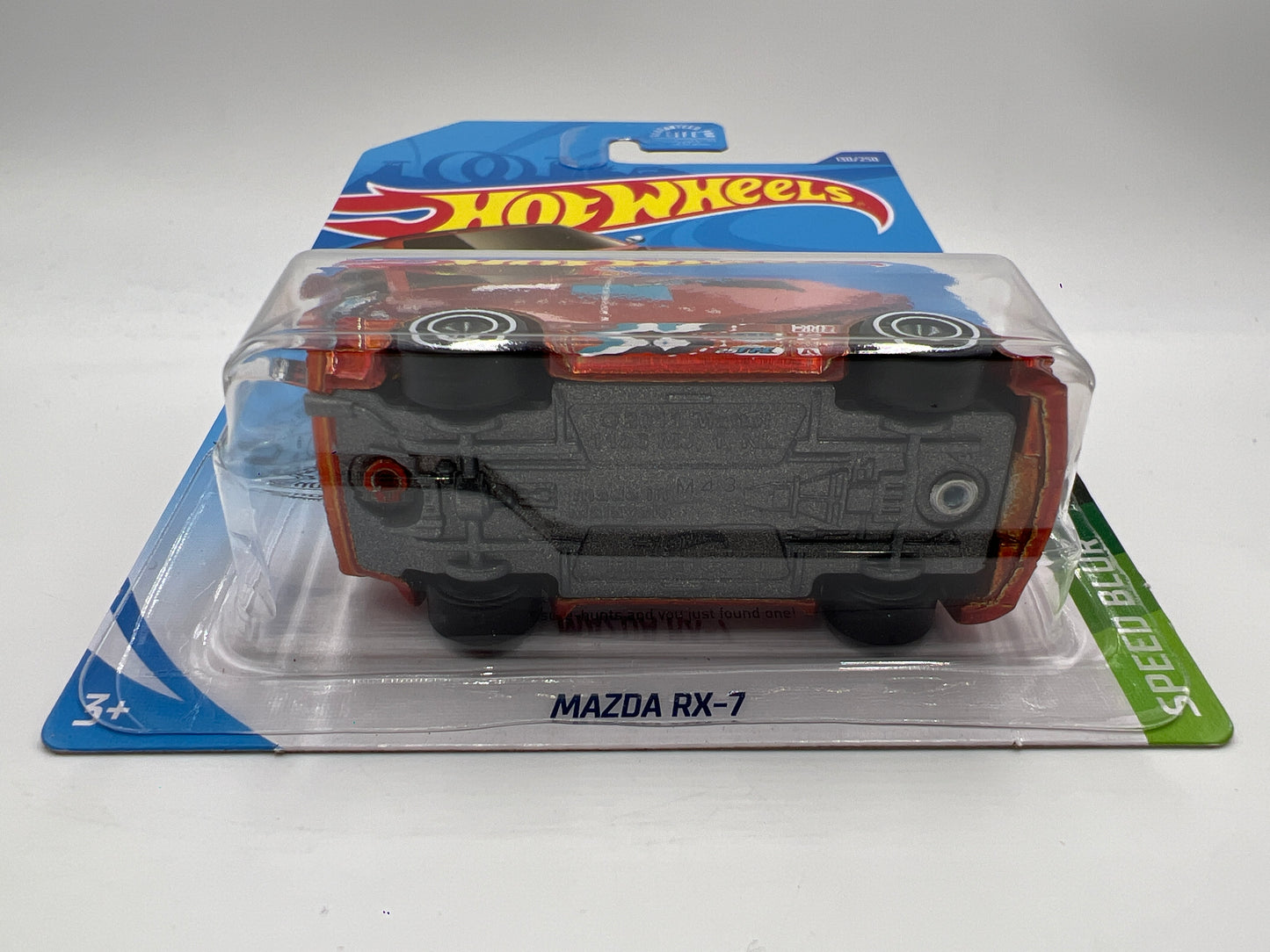 2021 Hot Wheels Super Treasure Hunt #130 Mazda RX7 Orange W/Protector