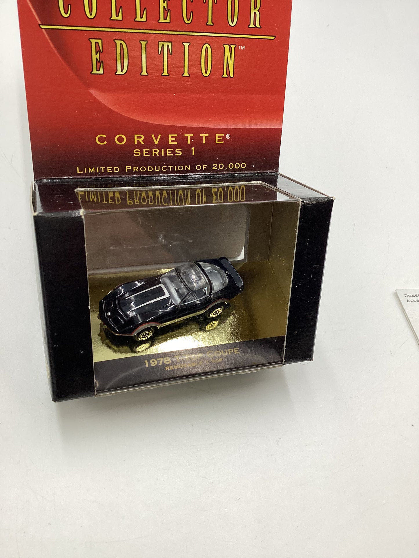 Micro Machines Collectors Edition Corvette Series 1 1978 T-Top Coupe Black 1/20000 SR