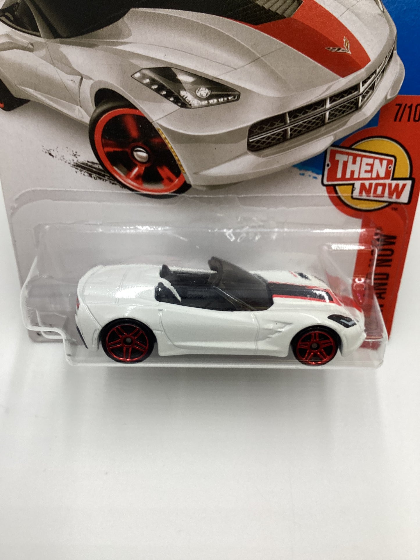 2016 Hot Wheels #107 14 Corvette Stingray White 5B