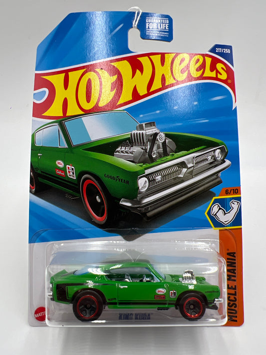 2025 Hot Wheels L Case Muscle Mania #217 King Kuda Green 61A