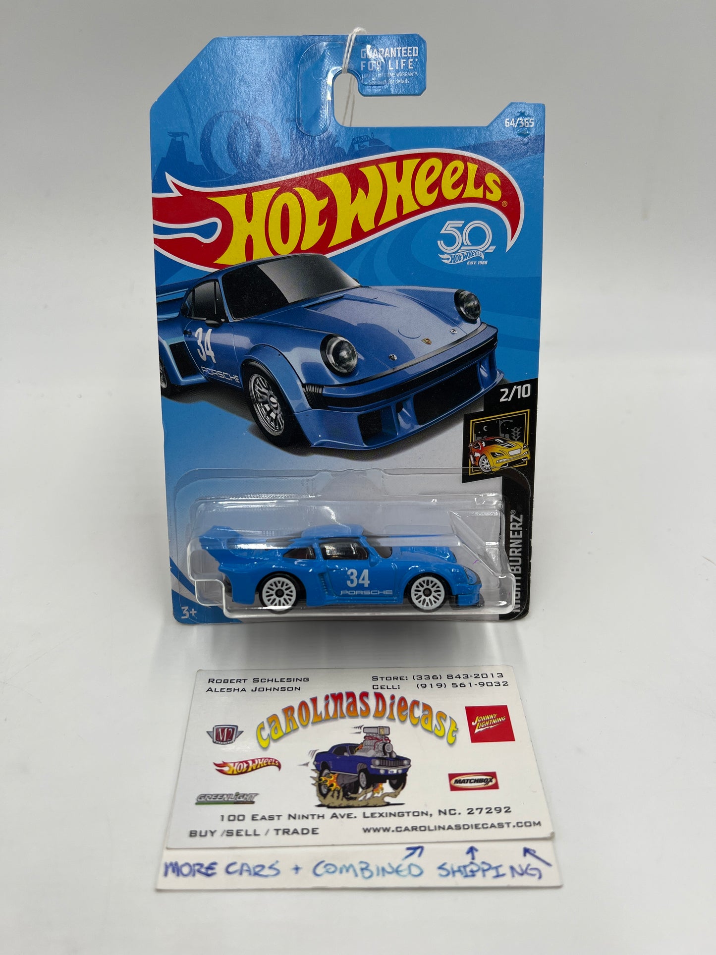 2018 Hot Wheels Nightburnerz #64 Porsche 934.5 Blue