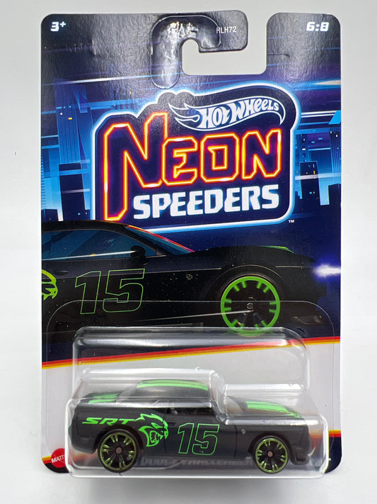 Hot Wheels Neon Speeders #6 15 Dodge Challenger SRT Hellcat