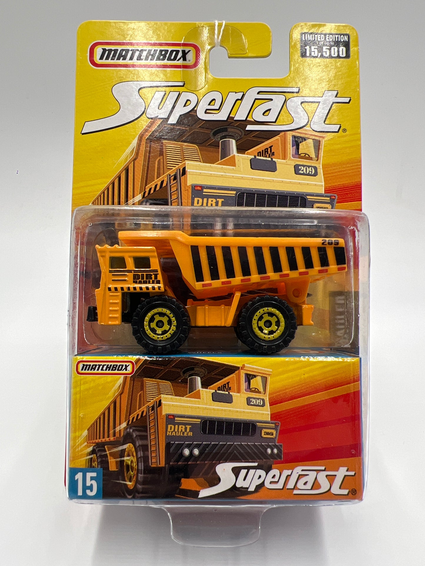 Matchbox Superfast #15 Dirt Hauler Orange 169O