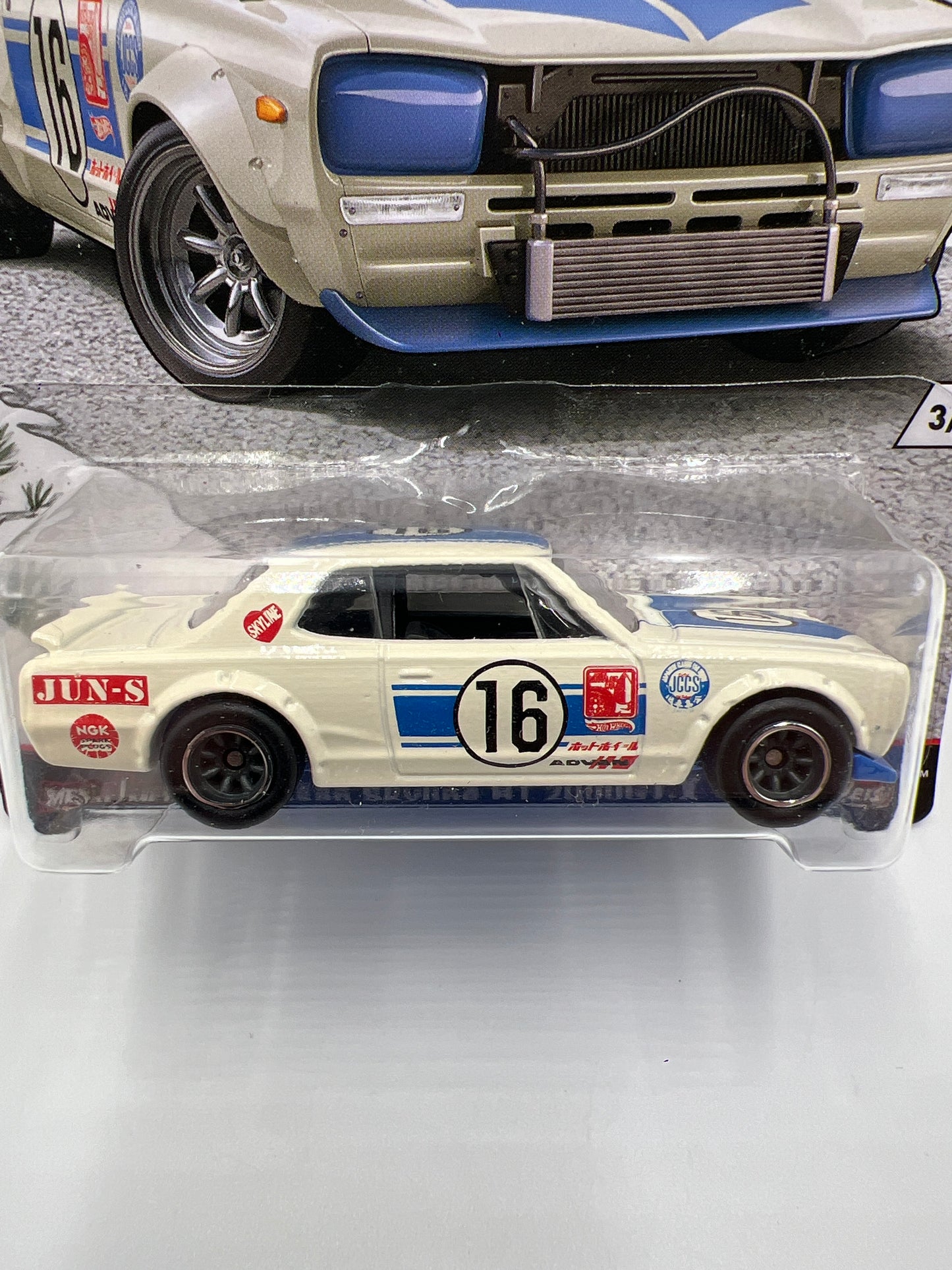 Hot Wheels Car Culture Japan Historics 1 #3 Roll Cage Variation Nissan Skyline 2000 GT-X White W/Protector