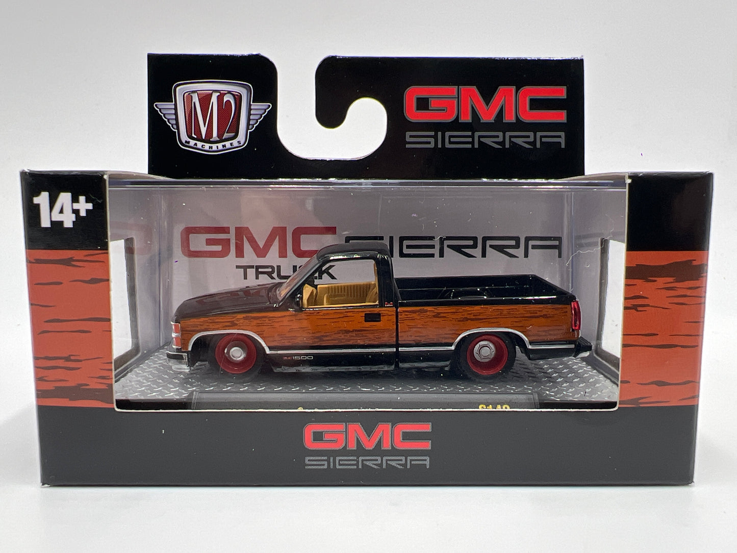 M2 Machines Target Exclusive 1989 GMC Sierra 1500 Custom Black/Woodgrain S142