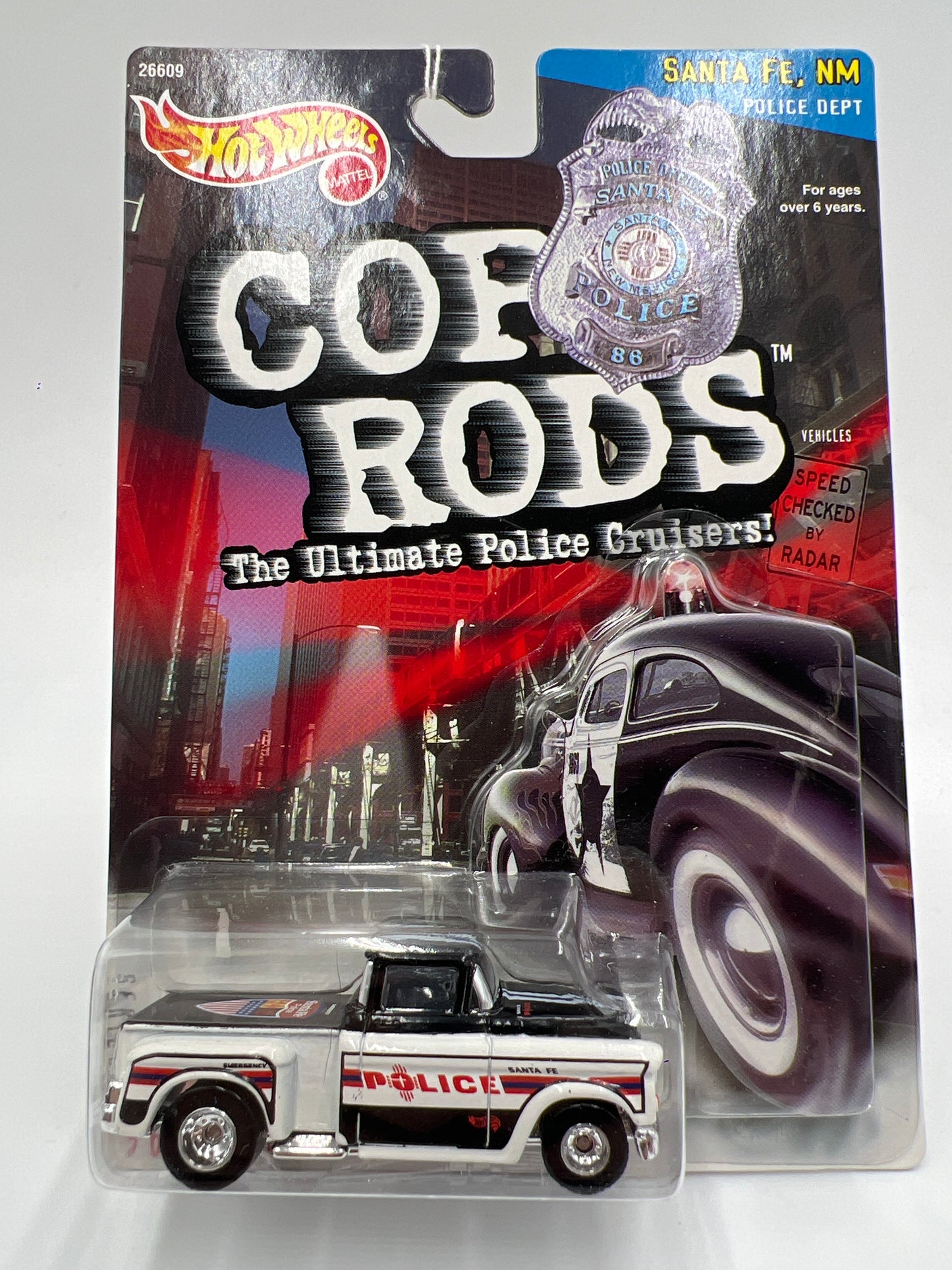 Hot Wheels Cop Rods Series 2 Santa Fe NM 56 Flashsider W/Real Riders SR
